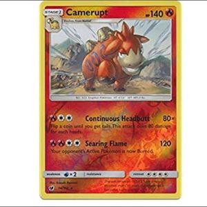 Camerupt - 14/111 - Rare - Reverse Holo - Sun & M
